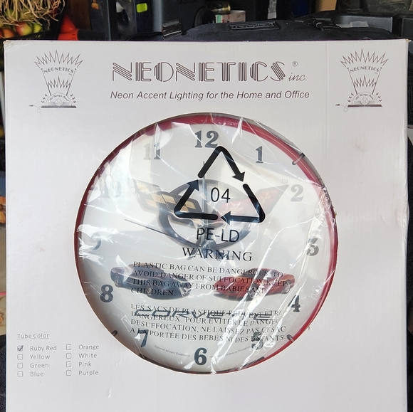 Neon Corvette Clock - Picture 2 of 4